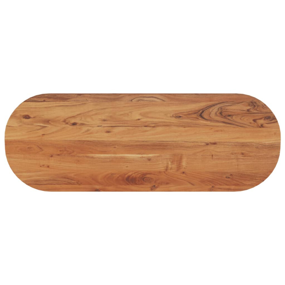 Vidaxl (140 X 50 X 3.8 Cm) Table Top Replacement Board Dining Table Top Wooden Furniture Top Oval
