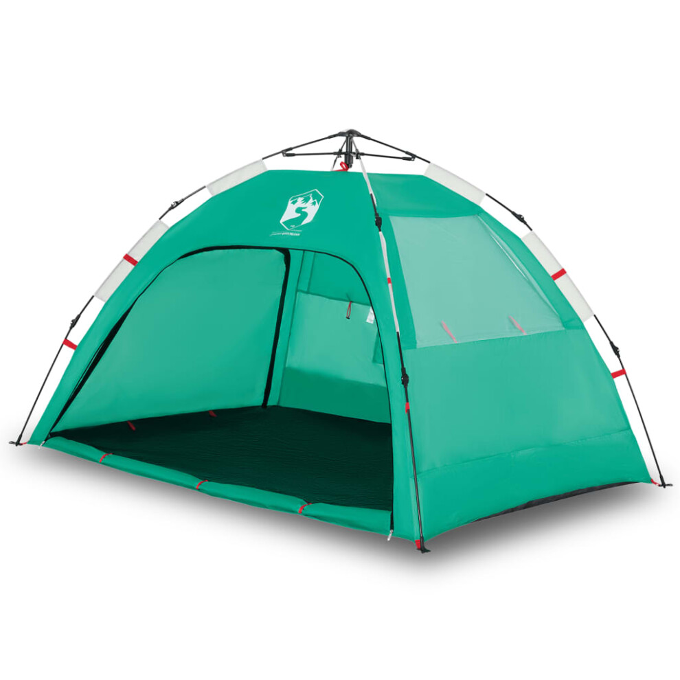 (green) vidaXL Beach Tent 2-Person Lightweight Shelter Tent Quick Release Waterproof