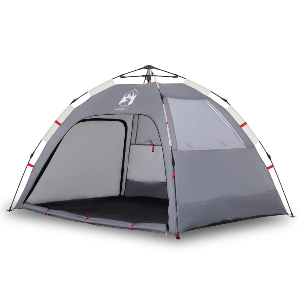 (grey) vidaXL Beach Tent 2-Person Lightweight Shelter Tent Quick Release Waterproof