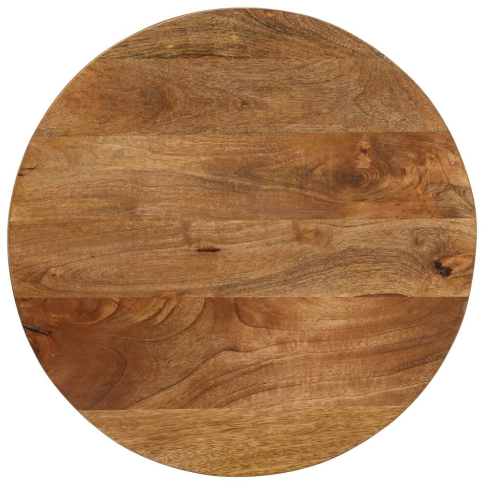 Vidaxl (Oak, 50 X 2.5 Cm/ Solid Mango Wood) Table Top Replacement Board Dining Table Top Wooden Furniture Top Round