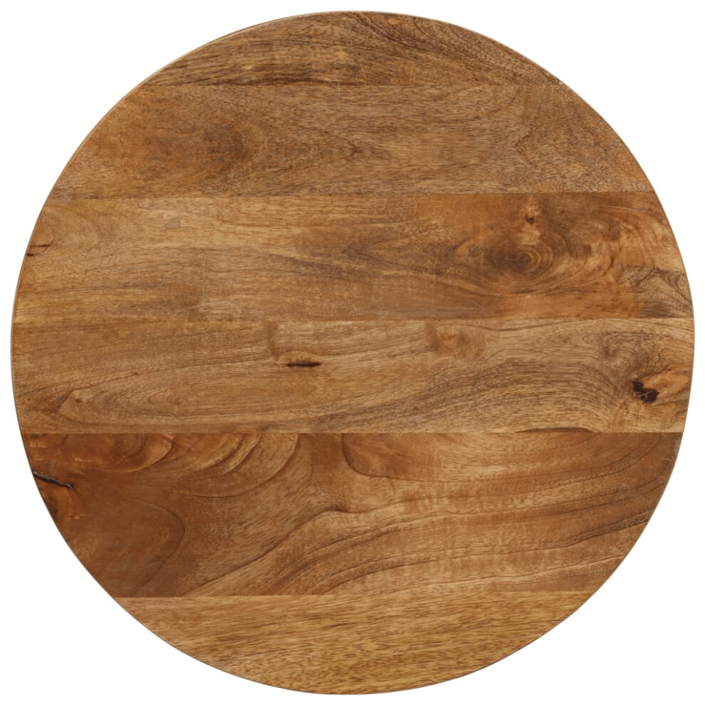 Vidaxl (Oak, 50 X 3.8 Cm/ Solid Mango Wood) Table Top Replacement Board Dining Table Top Wooden Furniture Top Round