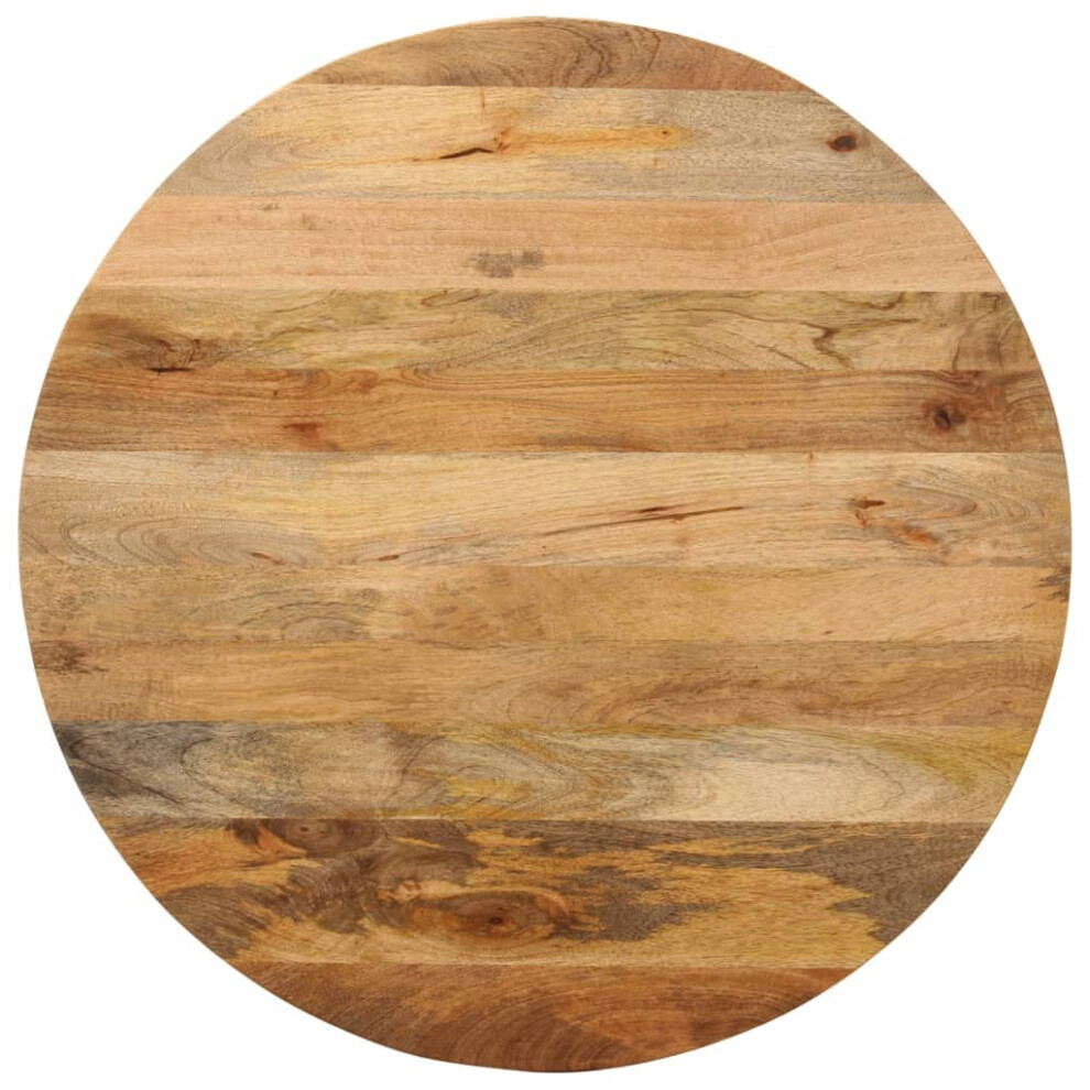 Vidaxl (Natural, 90 X 3.8 Cm/ Solid Mango Wood) Table Top Replacement Board Dining Table Top Wooden Furniture Top Round