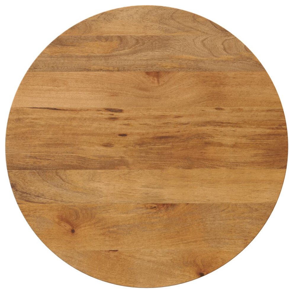 Vidaxl (Oak, 90 X 2.5 Cm/ Solid Mango Wood) Table Top Replacement Board Dining Table Top Wooden Furniture Top Round