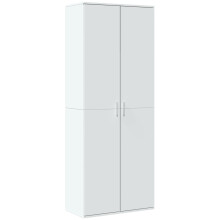 (white) vidaXL Highboard Sideboard Cabinet Storage Cupboard Sonoma Oak Engineered Wood