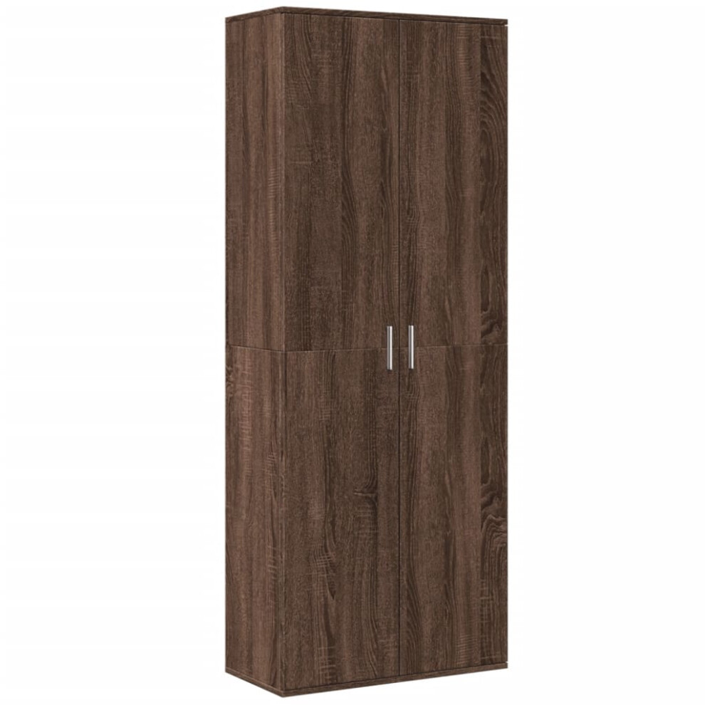 (brown oak) vidaXL Highboard Sideboard Cabinet Storage Cupboard Sonoma Oak Engineered Wood