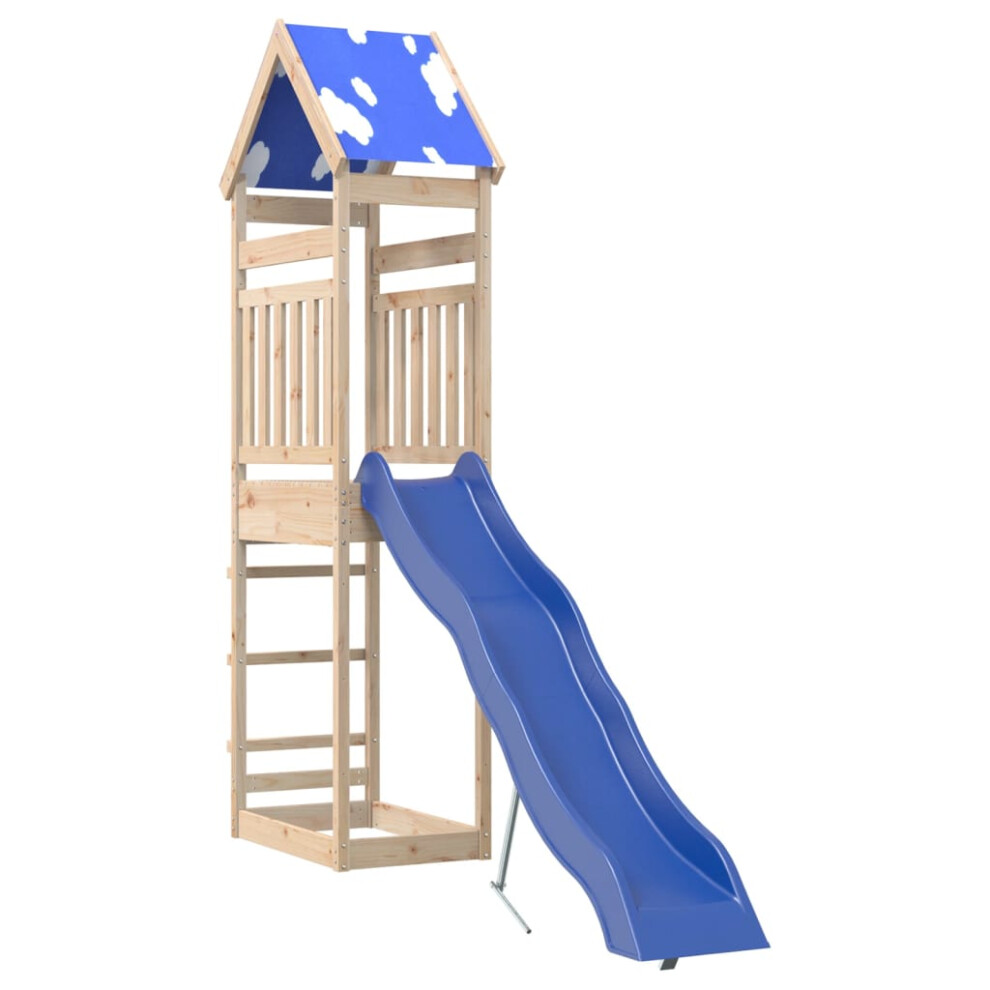 (solid pine wood) vidaXL Outdoor Playset Garden Playhouse Playground Equipment Solid Wood Pine