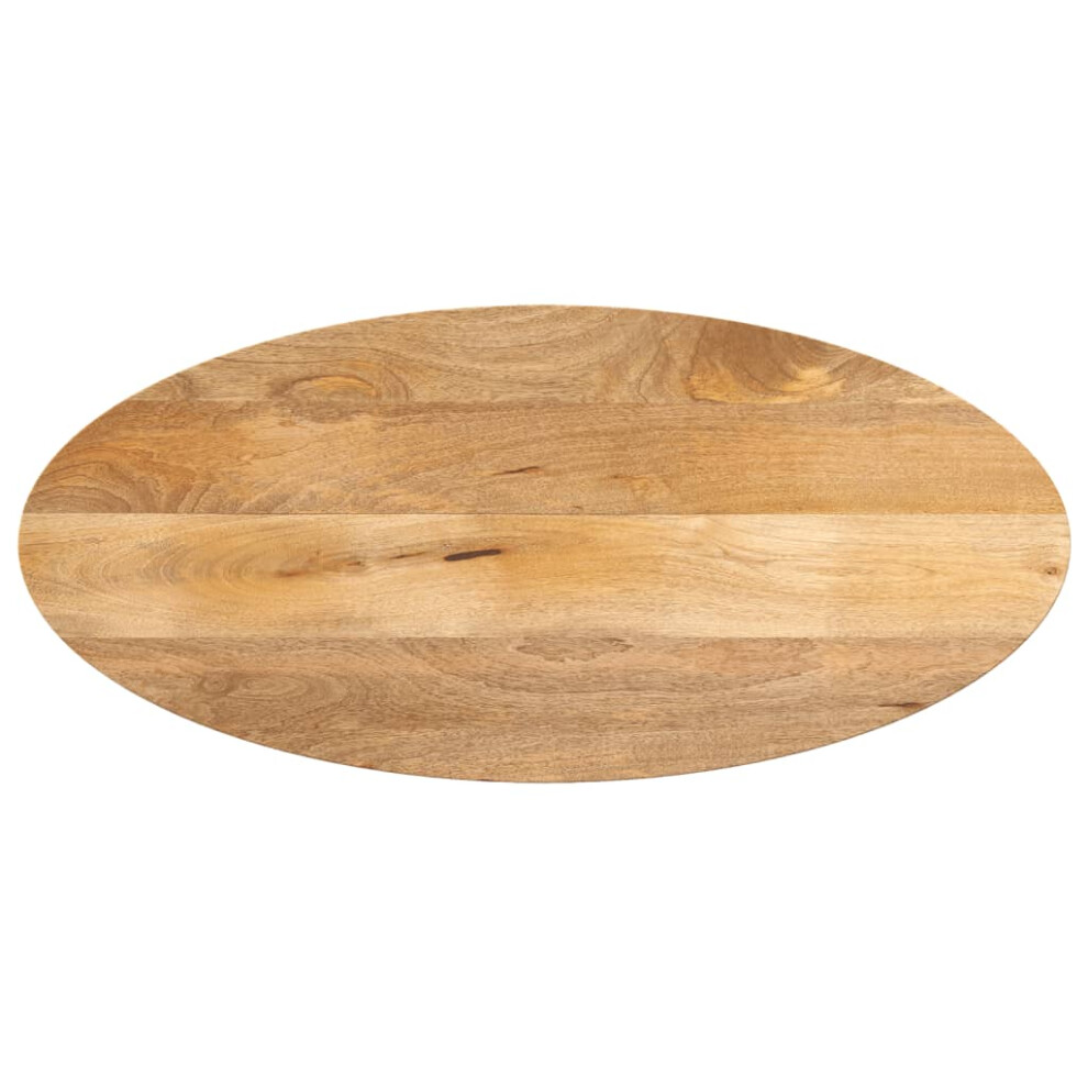 (natural, 90 x 40 x 2.5 cm/  solid mango wood) vidaXL Table Top Replacement Board Coffee Dining Table Top Oval Solid Wood