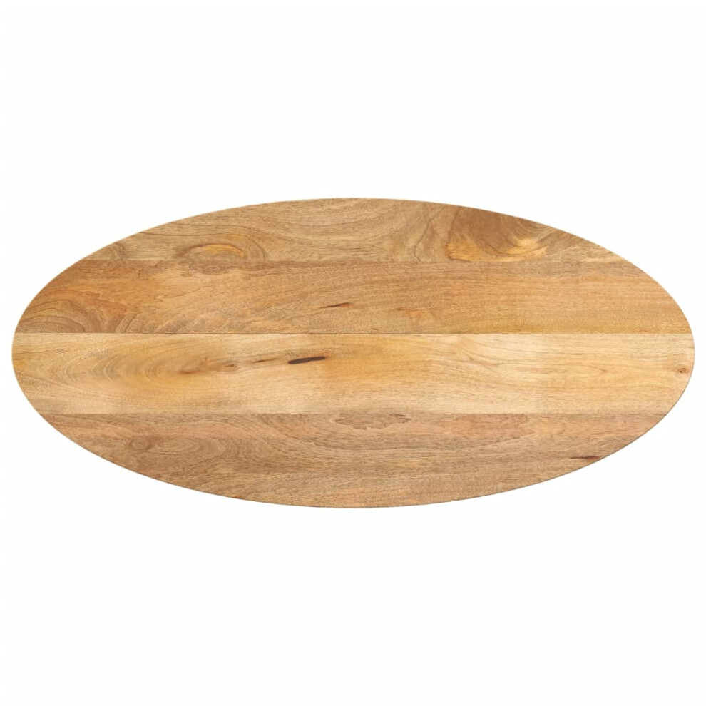 (natural, 120 x 50 x 2.5 cm/  solid mango wood) vidaXL Table Top Replacement Board Coffee Dining Table Top Oval Solid Wood