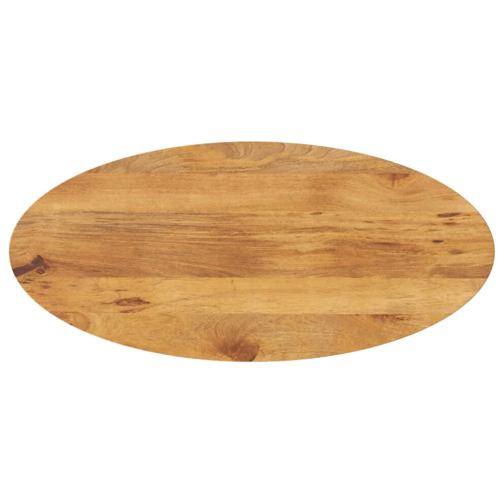 (oak, 90 x 40 x 3.8 cm/  solid mango wood) vidaXL Table Top Replacement Board Coffee Dining Table Top Oval Solid Wood