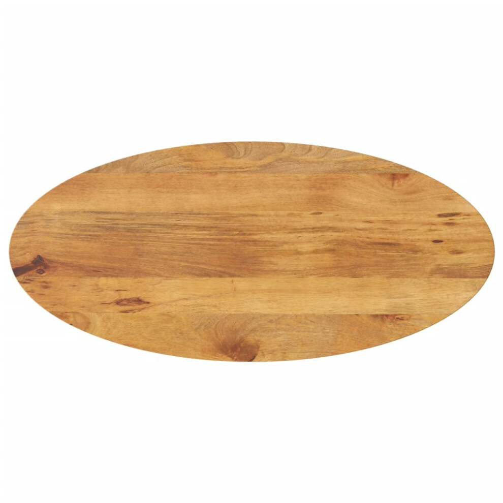 (oak, 80 x 40 x 3.8 cm/  solid mango wood) vidaXL Table Top Replacement Board Coffee Dining Table Top Oval Solid Wood