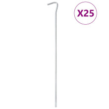 vidaXL Zeltheringe 25 Stk. 30 cm Ø5 mm Verzinkter Stahl