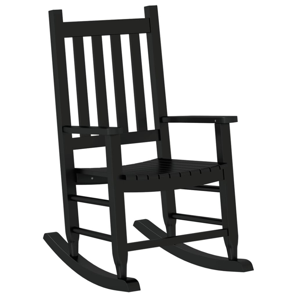 (black, 1 pcs) vidaXL Rocking Chairs for Children Outdoor Rocker Chair Solid Wood Poplar-image-OPC-PFDH2KV-NEW