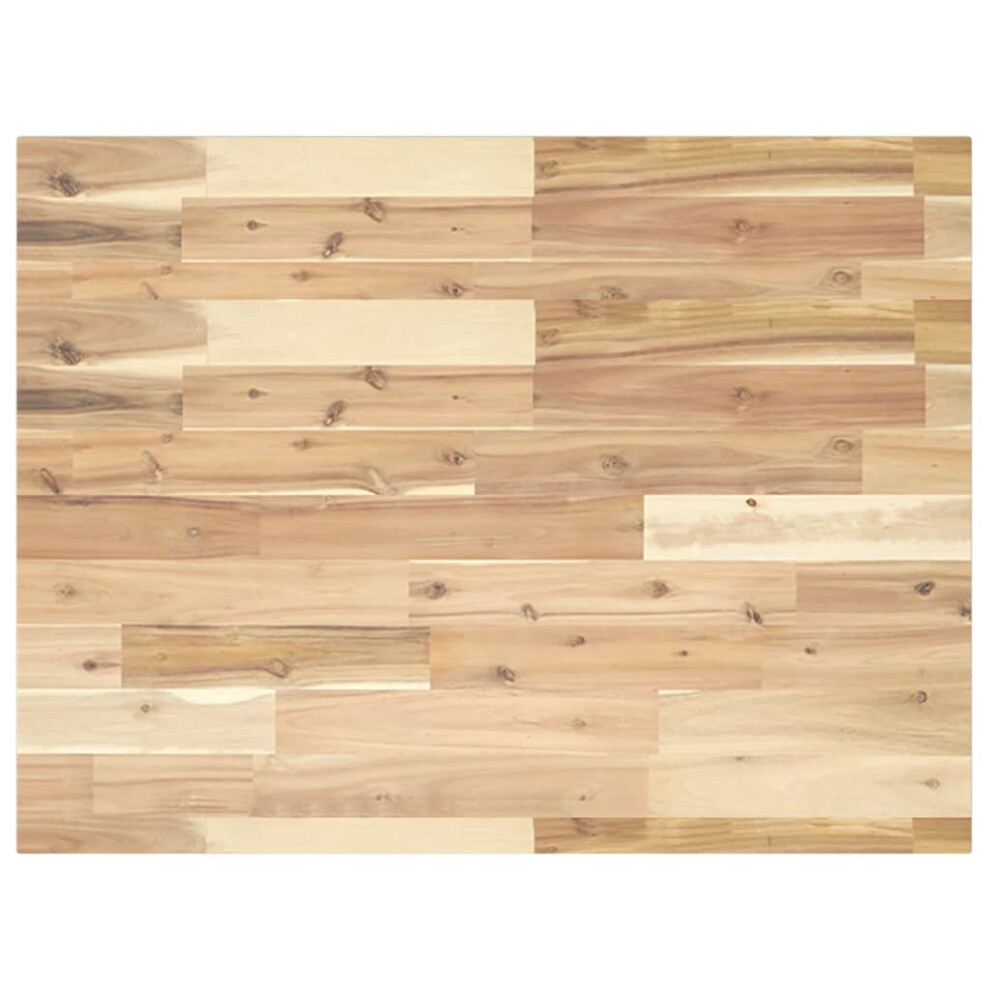 (natural, 100 x 60 x 2 cm) vidaXL Desk Top Replacement Worktop Table Top Untreated Solid Wood Acacia