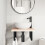 VidaXL (black, 20 x 45 cm/ Rectangular) vidaXL Shelf Brackets for Washbasin Shelf Support Shelving Bracket 2 pcs Steel 3