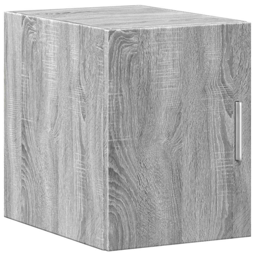 (grey sonoma) vidaXL Wall Cabinet Bathroom Shelf Wall Hanging Cabinet White Engineered Wood