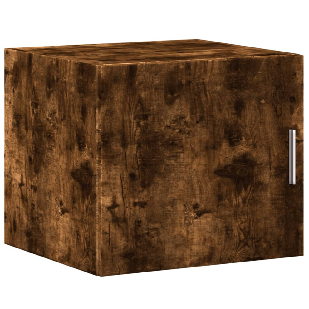 (smoked oak) vidaXL Wall Cabinet Bathroom Cabinet Wall Hanging Cabinet Engineered Wood