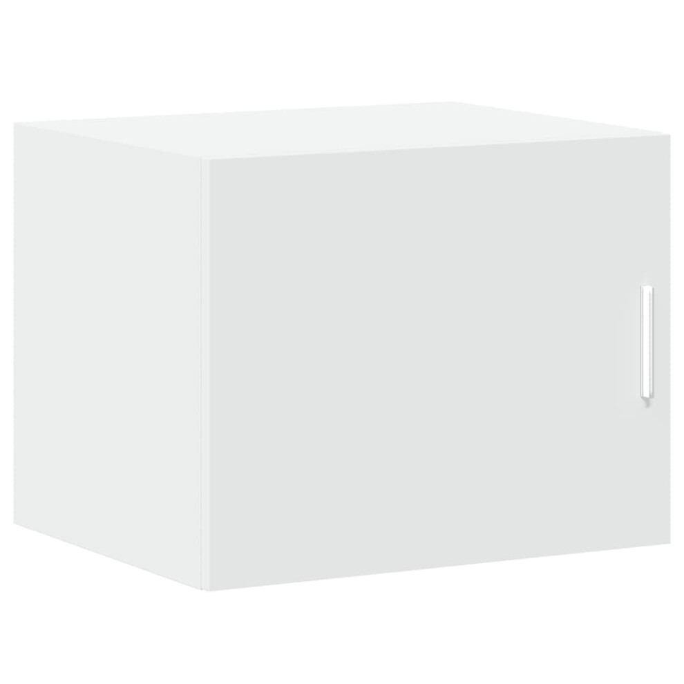 (white) vidaXL Wall Cabinet Bathroom Storage Cabinet Concrete Grey Engineered Wood