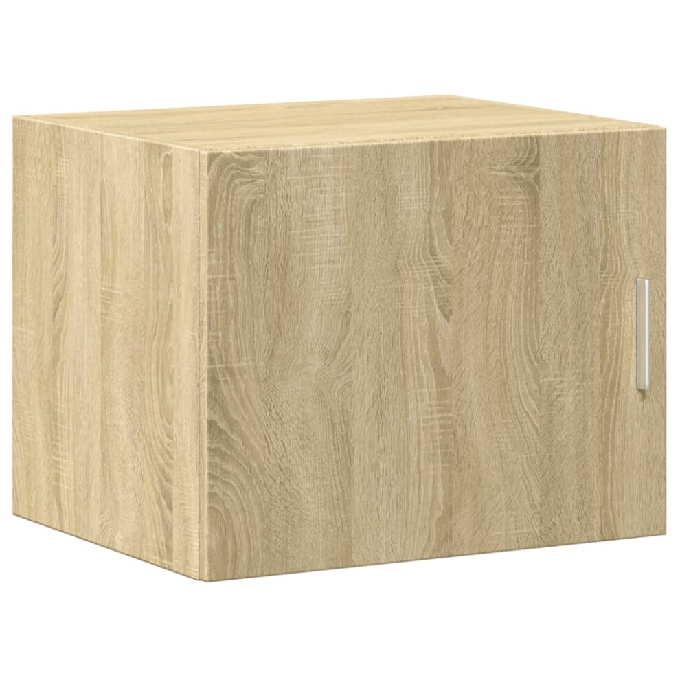 Vidaxl (Sonoma Oak) Wall Cabinet Bathroom Storage Cabinet Concrete Grey Engineered Wood