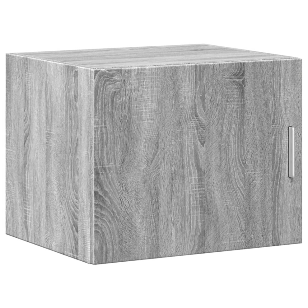 (grey sonoma) vidaXL Wall Cabinet Bathroom Storage Cabinet Concrete Grey Engineered Wood