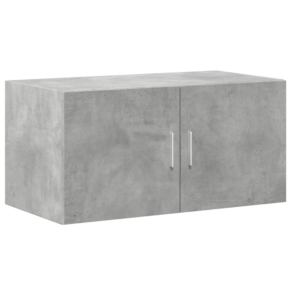 New Vidaxl (Concrete ) Wall Cabinet Bathroom Shelf Wall Hanging Cabinet White Engineered Wood Grey 846127