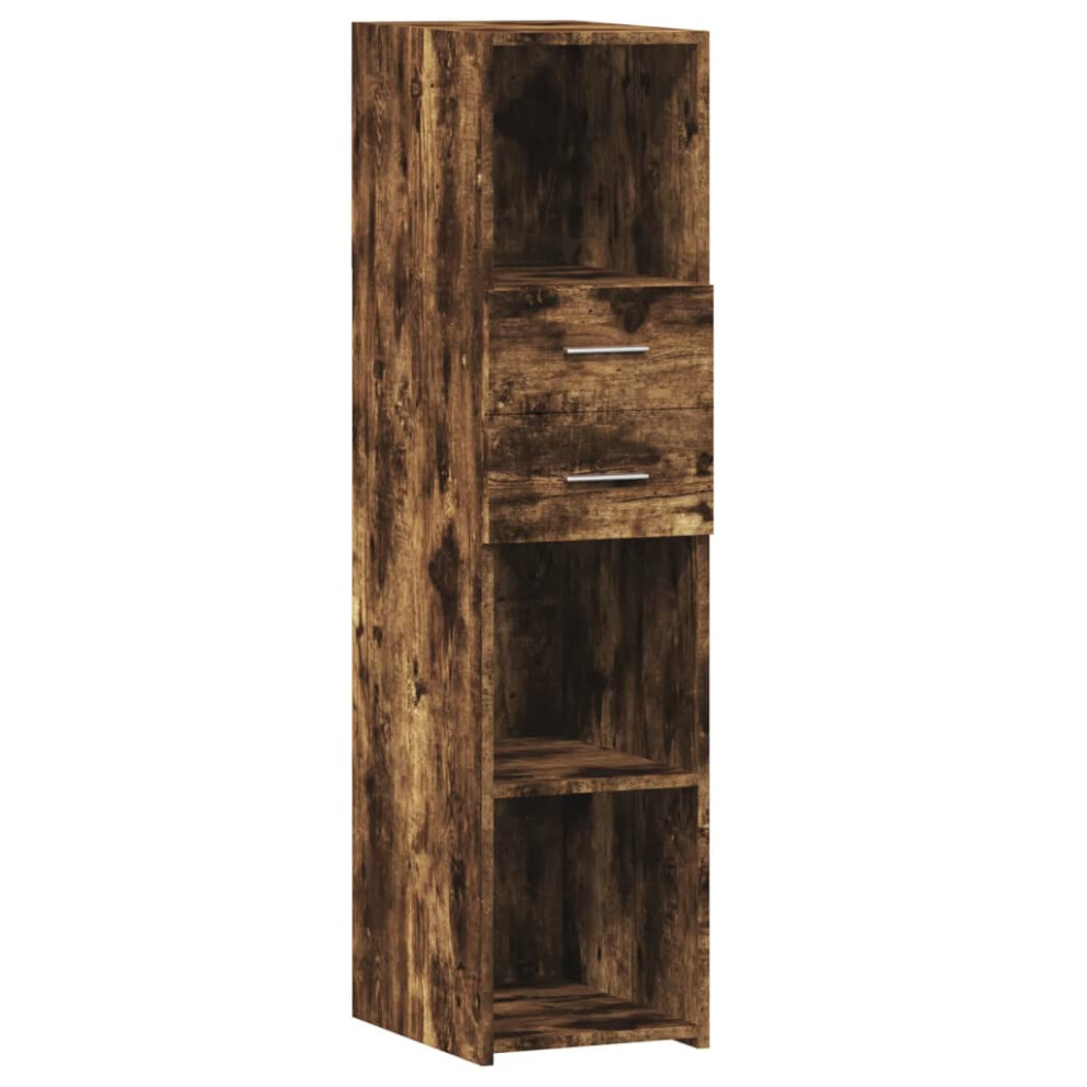 (smoked oak) vidaXL Highboard Sideboard Cabinet Storage Cupboard Brown Oak Engineered Wood