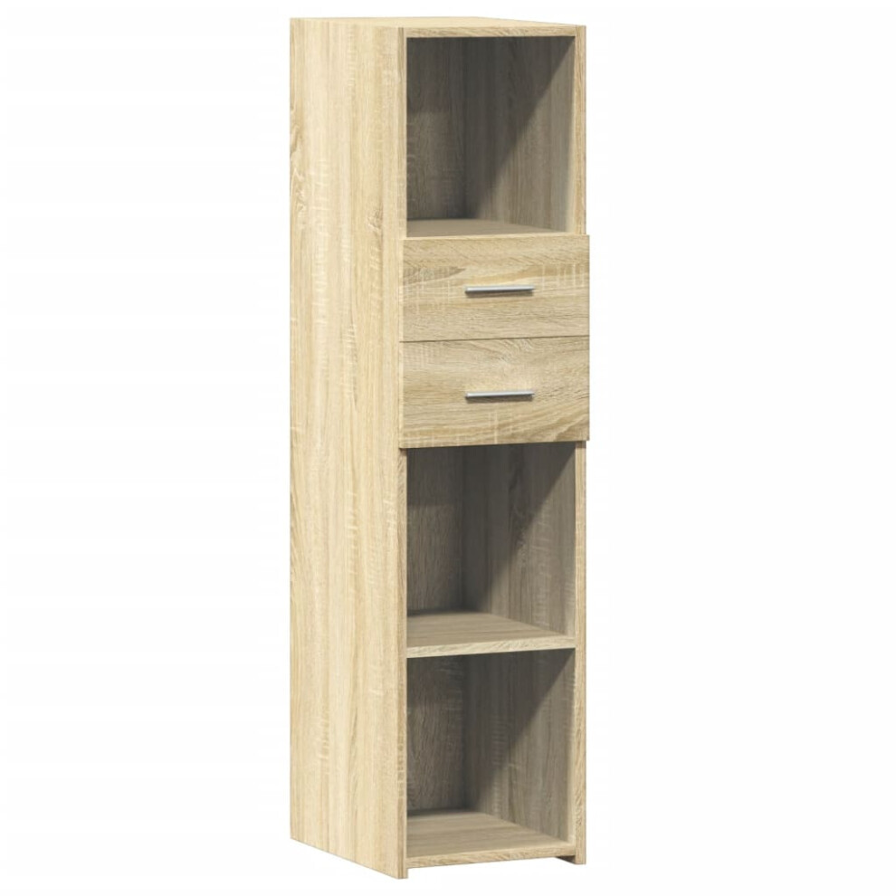 (sonoma oak) vidaXL Highboard Sideboard Cabinet Storage Cupboard Brown Oak Engineered Wood