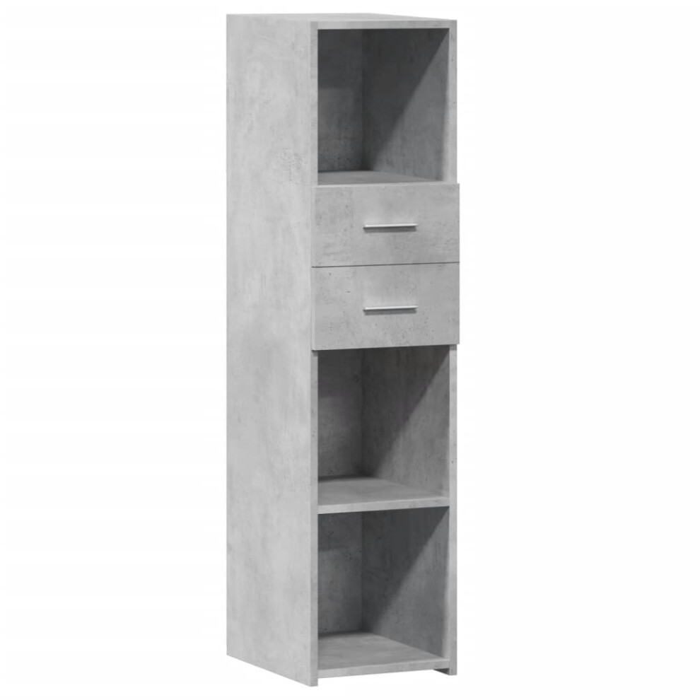 (concrete grey) vidaXL Highboard Sideboard Cabinet Storage Cupboard Brown Oak Engineered Wood