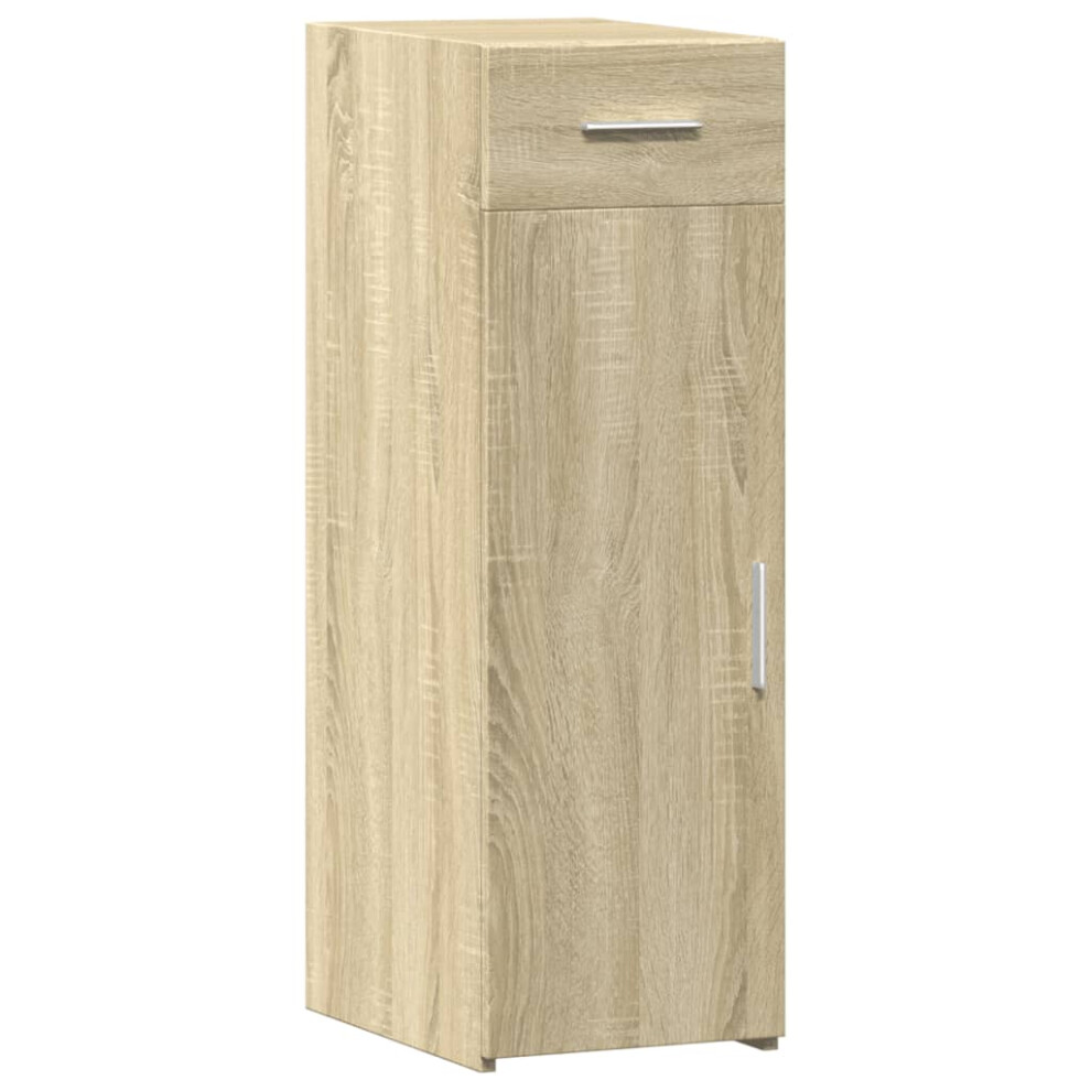 VIDAXL Sonoma Oak Sideboard with Single Door and Drawer - Image 3