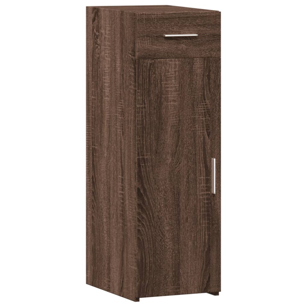 (brown oak) vidaXL Sideboard Cupboard Side Cabinet Highboard Grey Sonoma Engineered Wood