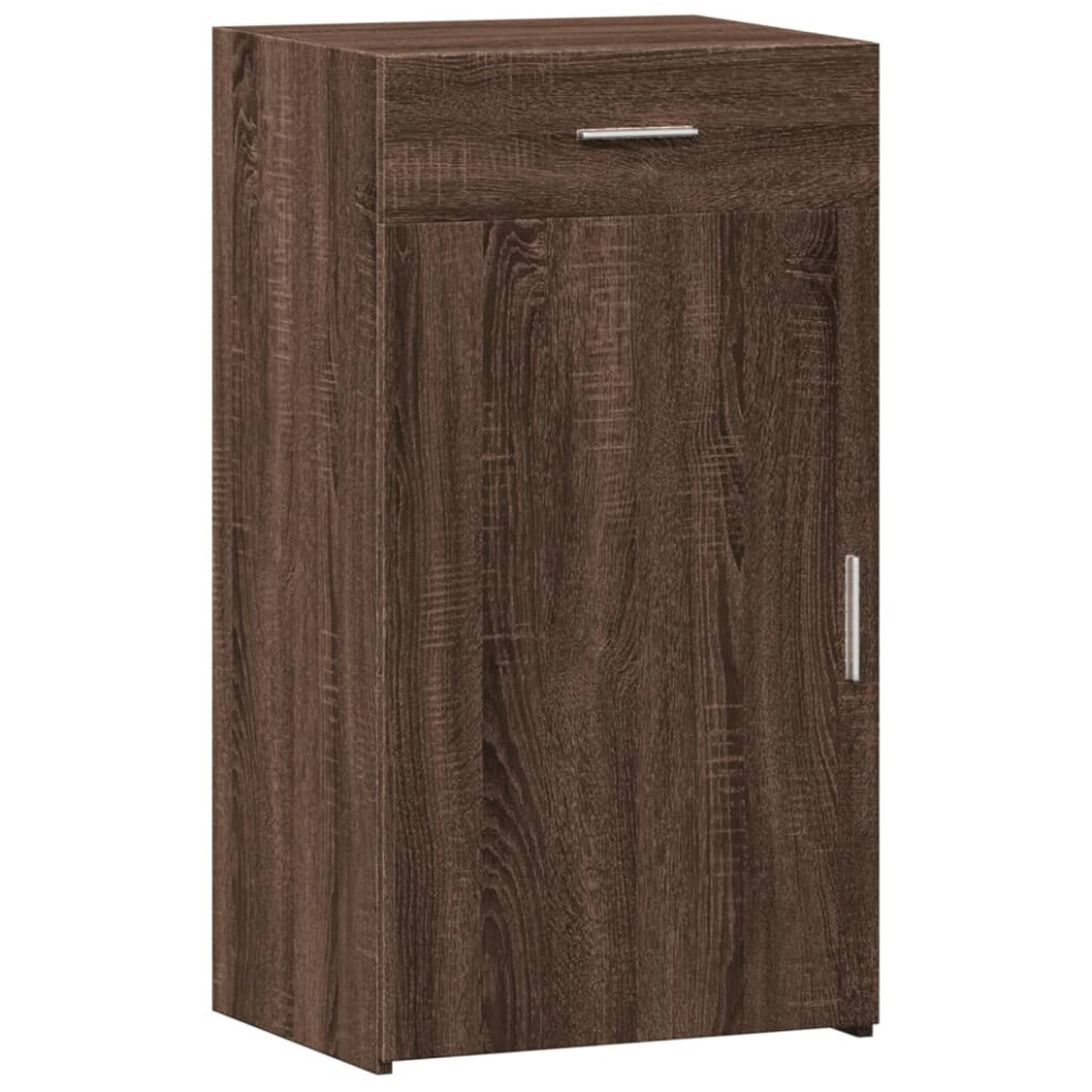 (brown oak) vidaXL Sideboard Home Storage Cupboard Side Cabinet Highboard Engineered Wood