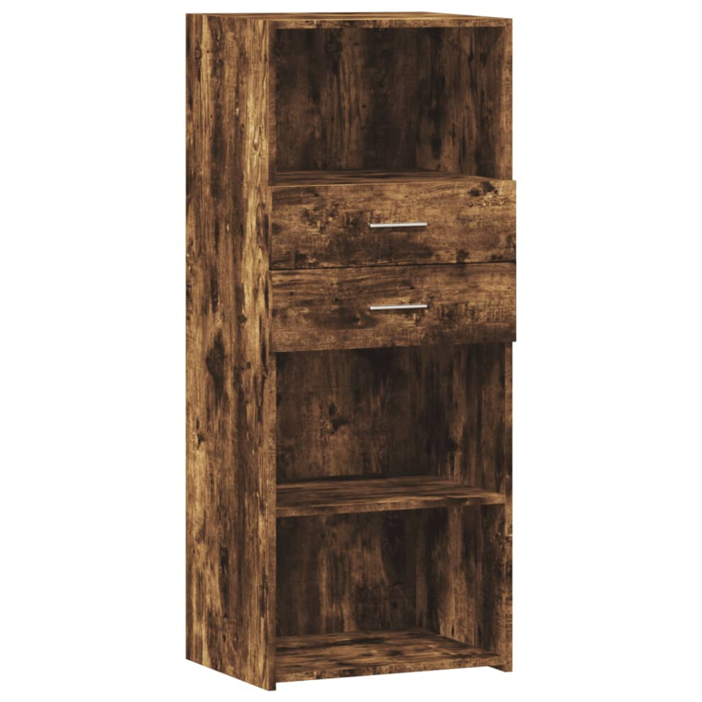 (smoked oak) vidaXL Highboard Sideboard Cabinet Storage Cupboard Brown Oak Engineered Wood