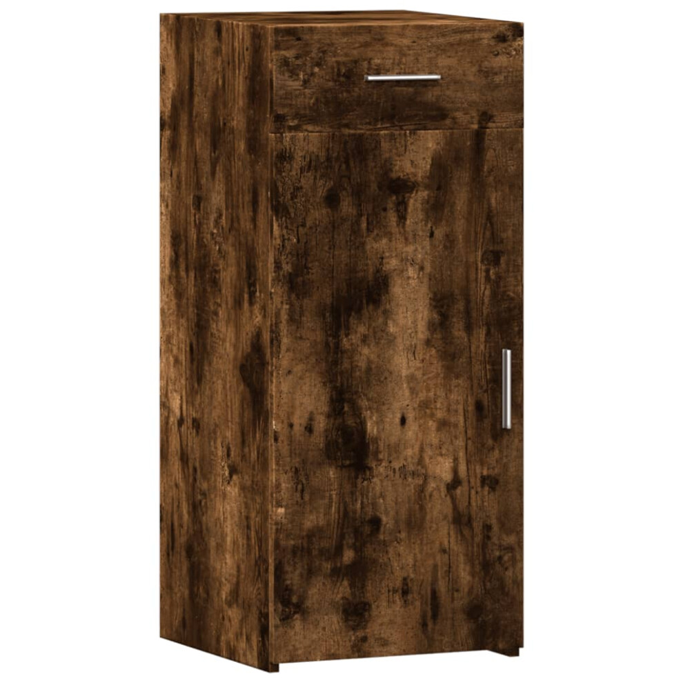 Vidaxl (Smoked Oak) Sideboard Cupboard Side Cabinet Highboard Grey Sonoma Engineered Wood