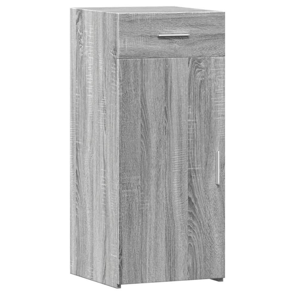 Vidaxl (Grey Sonoma) Sideboard Cupboard Side Cabinet Highboard Grey Sonoma Engineered Wood