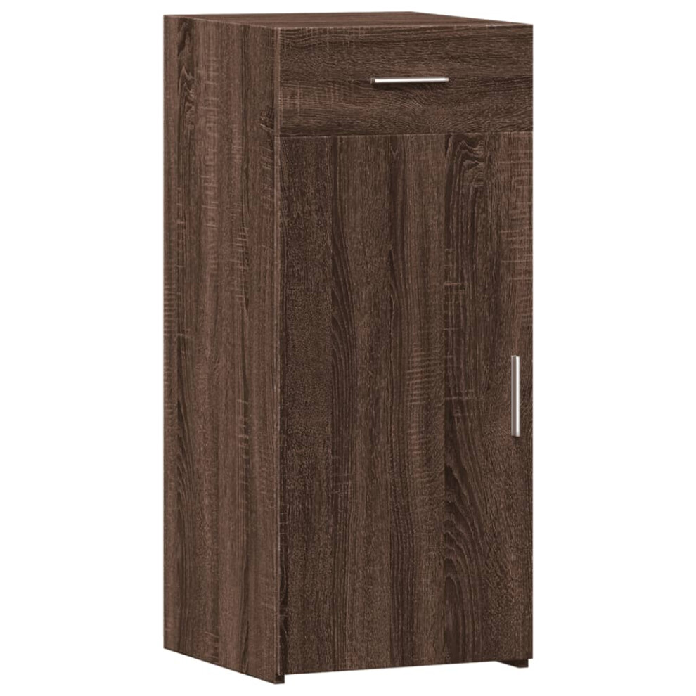 (brown oak) vidaXL Sideboard Cupboard Side Cabinet Highboard Grey Sonoma Engineered Wood