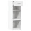 VidaXL (white) vidaXL Sideboard Storage Cupboard Cabinet Highboard Smoked Oak Engineered Wood 7