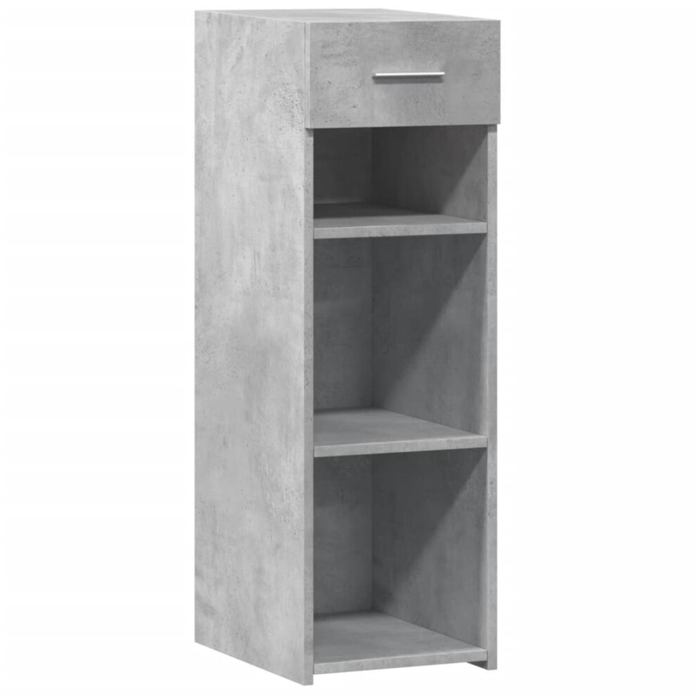 (concrete grey) vidaXL Sideboard Storage Cupboard Cabinet Highboard Smoked Oak Engineered Wood