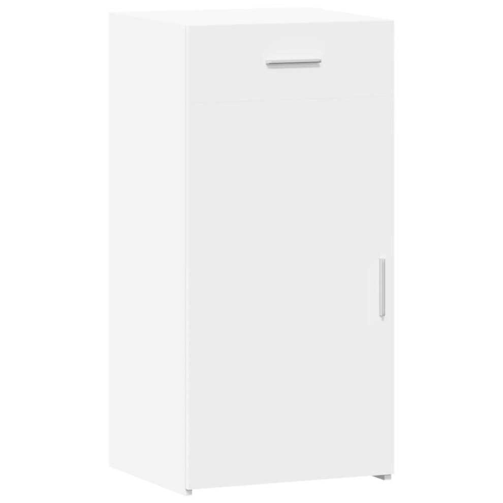 Vidaxl (White) Sideboard Cupboard Side Cabinet Highboard Concrete Grey Engineered Wood