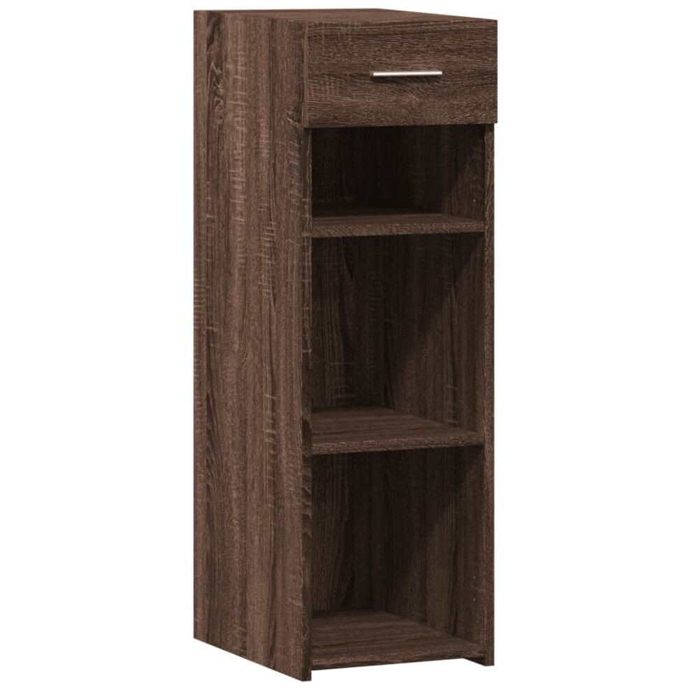 (brown oak) vidaXL Sideboard Storage Cupboard Cabinet Highboard Smoked Oak Engineered Wood