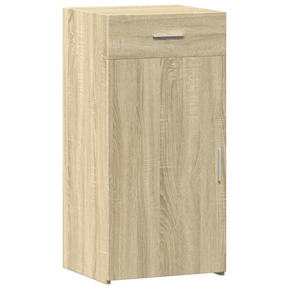 (sonoma oak) vidaXL Sideboard Cupboard Side Cabinet Highboard Concrete Grey Engineered Wood