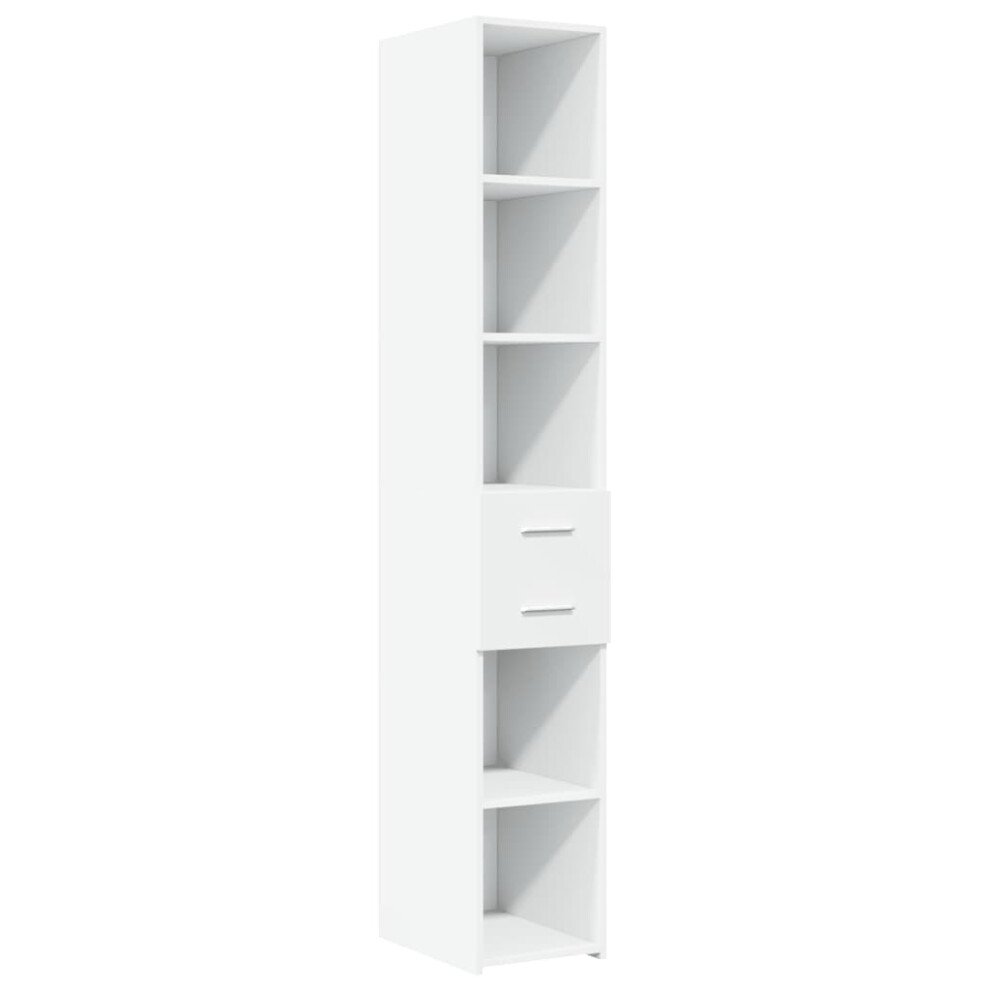 Vidaxl (White) Highboard Sideboard Cabinet Storage Cupboard White Engineered Wood