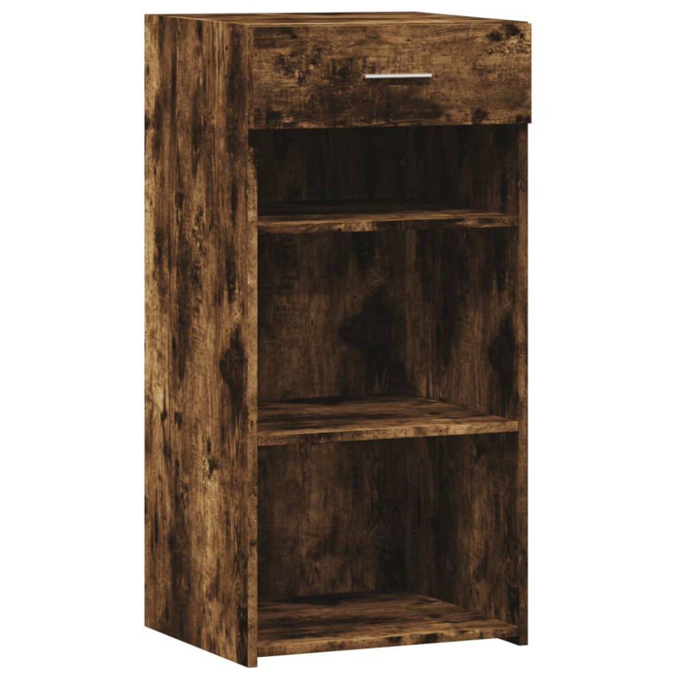 Vidaxl (Smoked Oak) Sideboard Cupboard Side Cabinet Highboard Grey Sonoma Engineered Wood