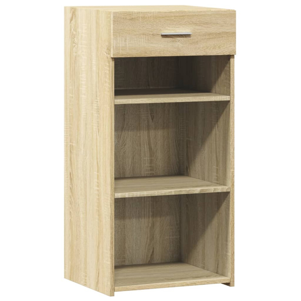 (sonoma oak) vidaXL Sideboard Cupboard Side Cabinet Highboard Grey Sonoma Engineered Wood