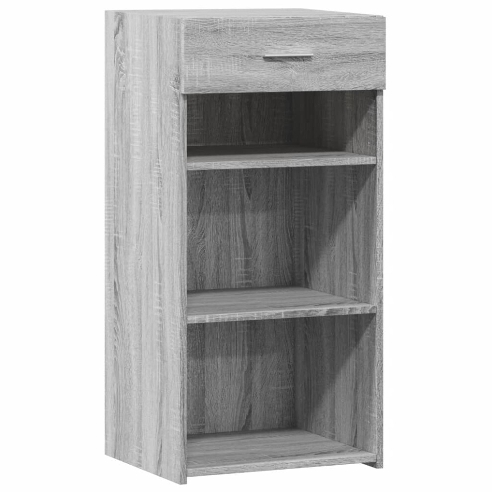 Vidaxl (Grey Sonoma) Sideboard Cupboard Side Cabinet Highboard Grey Sonoma Engineered Wood