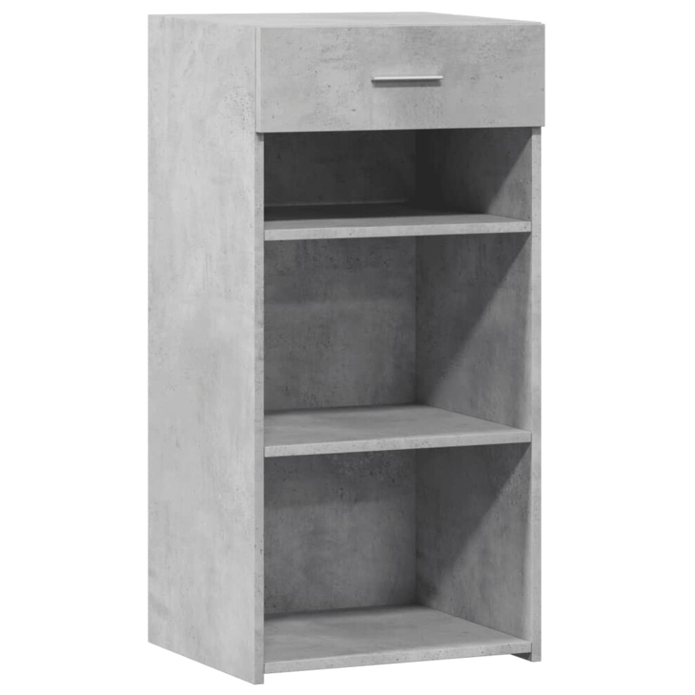 Vidaxl (Concrete Grey) Sideboard Cupboard Side Cabinet Highboard Grey Sonoma Engineered Wood