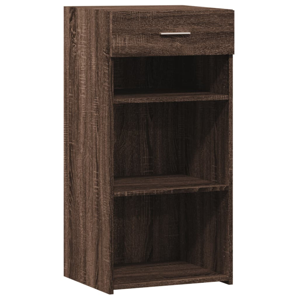Vidaxl (Brown Oak) Sideboard Cupboard Side Cabinet Highboard Grey Sonoma Engineered Wood