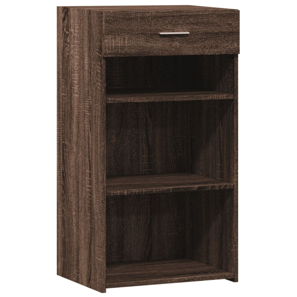 (brown oak) vidaXL Sideboard Home Storage Cupboard Cabinet Highboard White Engineered Wood