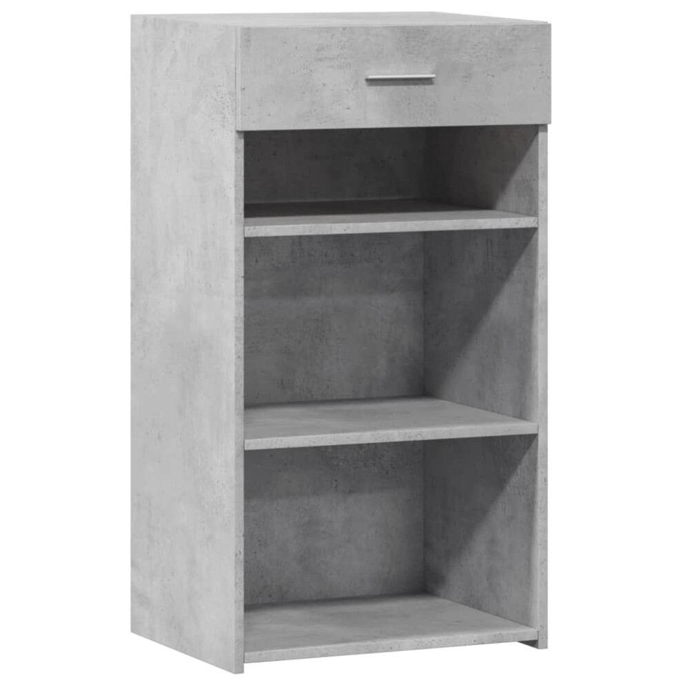 Vidaxl (Concrete Grey) Sideboard Home Storage Cupboard Cabinet Highboard White Engineered Wood