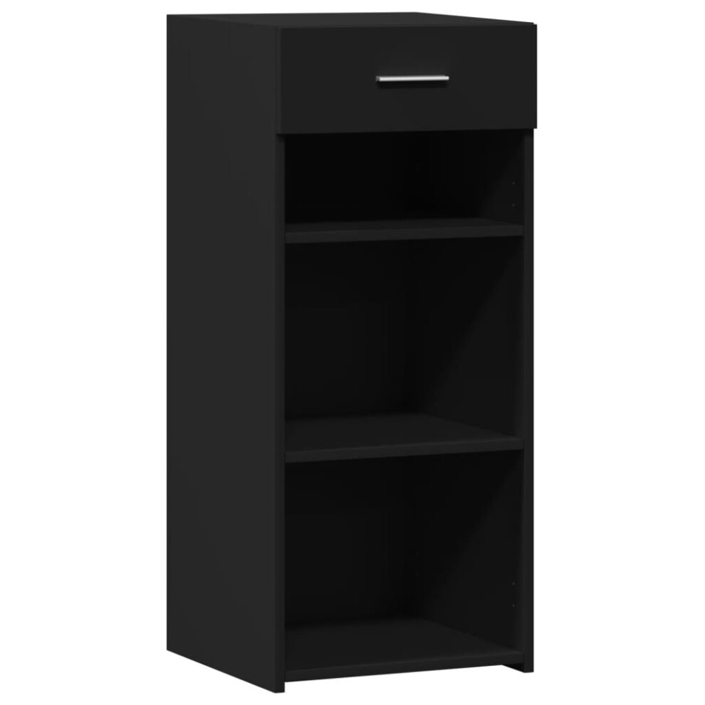 Vidaxl (Black) Sideboard Storage Cupboard Cabinet Highboard Brown Oak Engineered Wood