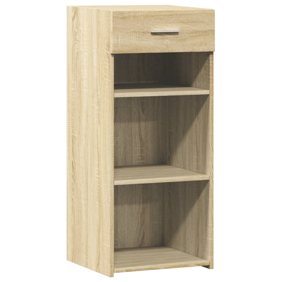 Vidaxl (Sonoma Oak) Sideboard Storage Cupboard Cabinet Highboard Brown Oak Engineered Wood