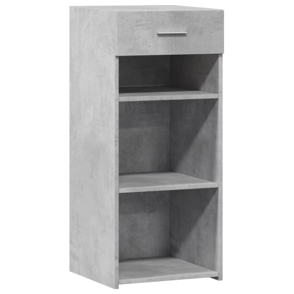 (concrete grey) vidaXL Sideboard Storage Cupboard Cabinet Highboard Brown Oak Engineered Wood